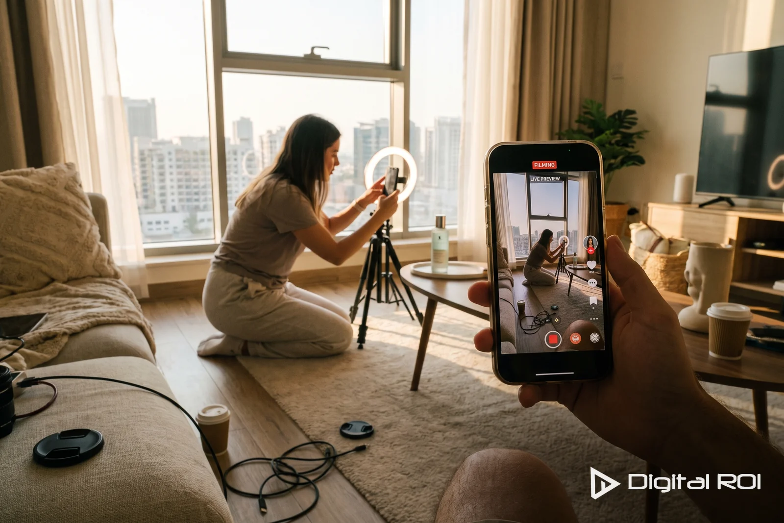 Social media campaign creative